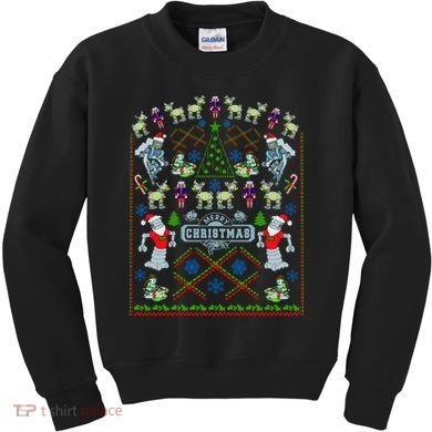 Retro Robot Ugly Christmas Sweater Kids Sweatshirt