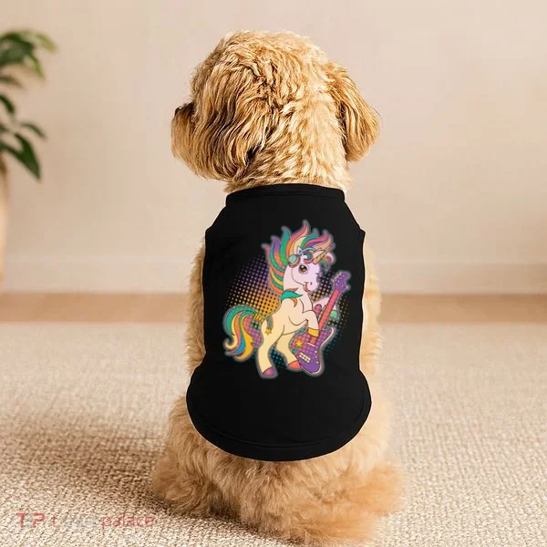 Retro Rocker Rainbow Unicorn Doggie Tank
