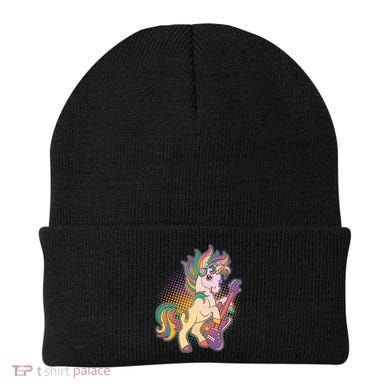 Retro Rocker Rainbow Unicorn Beanie