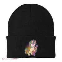 Retro Rocker Rainbow Unicorn Beanie thumb 0