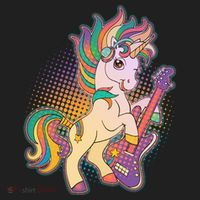 Retro Rocker Rainbow Unicorn Beanie thumb 2