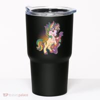 Retro Rocker Rainbow Unicorn Tumbler thumb 0