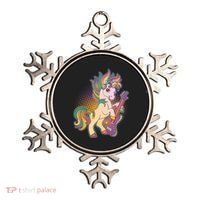 Retro Rocker Rainbow Unicorn Ornament thumb 0