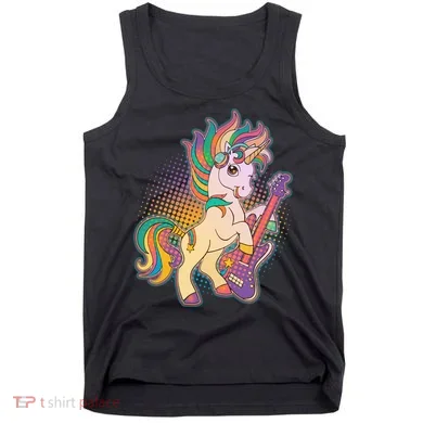 Retro Rocker Rainbow Unicorn Tank Top