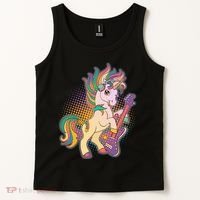 Retro Rocker Rainbow Unicorn Tank Top thumb 2