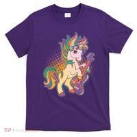 Retro Rocker Rainbow Unicorn T-Shirt thumb 0