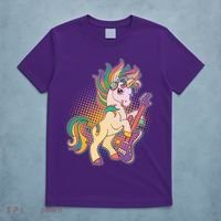 Retro Rocker Rainbow Unicorn T-Shirt thumb 5