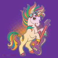 Retro Rocker Rainbow Unicorn Hat thumb 2