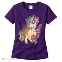 Retro Rocker Rainbow Unicorn Women's T-Shirt thumb 0