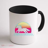 Retro Running Horse Silhouette Coffee Mug thumb 1