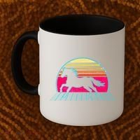 Retro Running Horse Silhouette Coffee Mug thumb 2