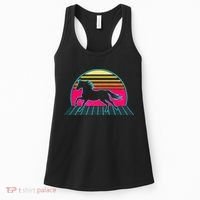 Retro Running Horse Silhouette Women's Tank Top thumb 0