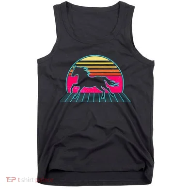 Retro Running Horse Silhouette Tank Top