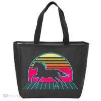 Retro Running Horse Silhouette Tote Bag thumb 0