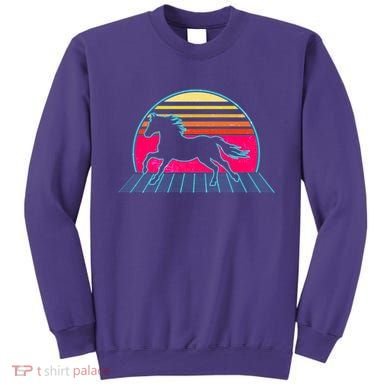 Retro Running Horse Silhouette Sweatshirt