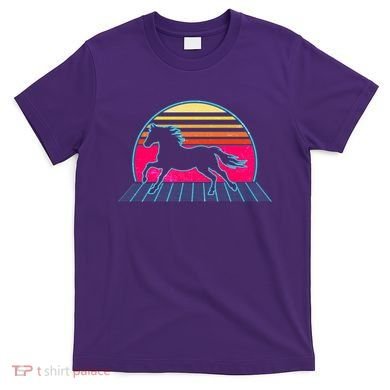 Retro Running Horse Silhouette T-Shirt