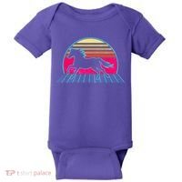 Retro Running Horse Silhouette Baby Bodysuit thumb 0