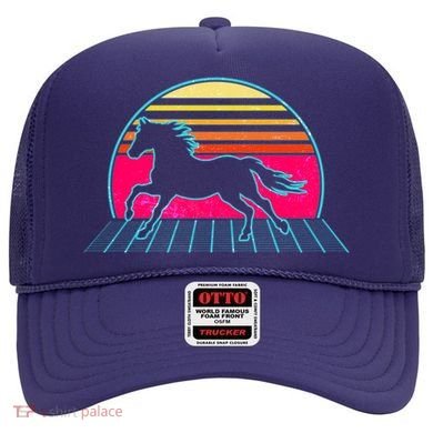 Retro Running Horse Silhouette Hat