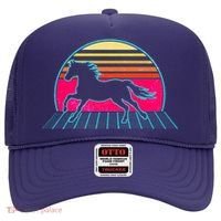 Retro Running Horse Silhouette Hat thumb 0