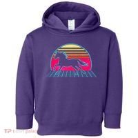 Retro Running Horse Silhouette Toddler Hoodie thumb 0