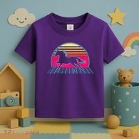 Retro Running Horse Silhouette Toddler T-Shirt thumb 3