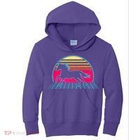 Retro Running Horse Silhouette Kids Hoodie thumb 0