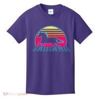 Retro Running Horse Silhouette Kids T-Shirt thumb 0