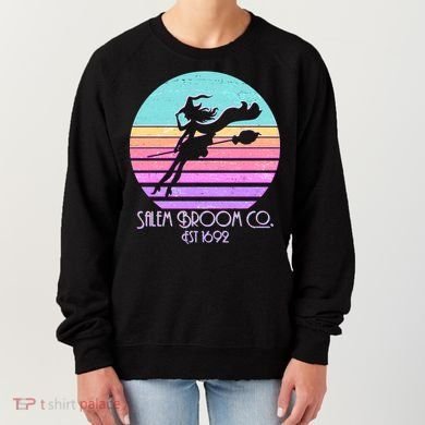 Retro Salem Broom Co. Est 1692 Halloween Women's Sweatshirt
