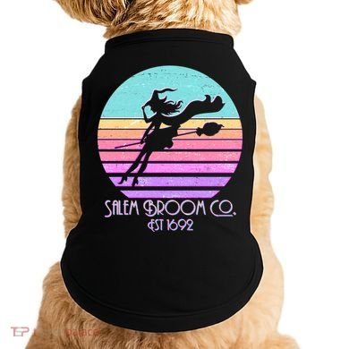 Retro Salem Broom Co. Est 1692 Halloween Doggie Tank