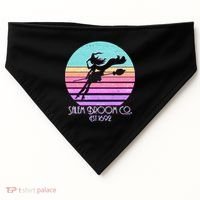 Retro Salem Broom Co. Est 1692 Halloween USA-Made Doggie Bandana thumb 0