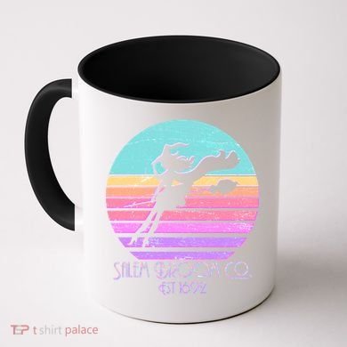 Retro Salem Broom Co. Est 1692 Halloween Coffee Mug