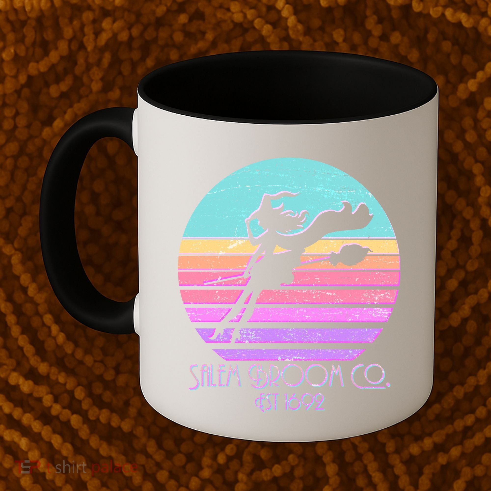 Retro Salem Broom Co. Est 1692 Halloween Coffee Mug