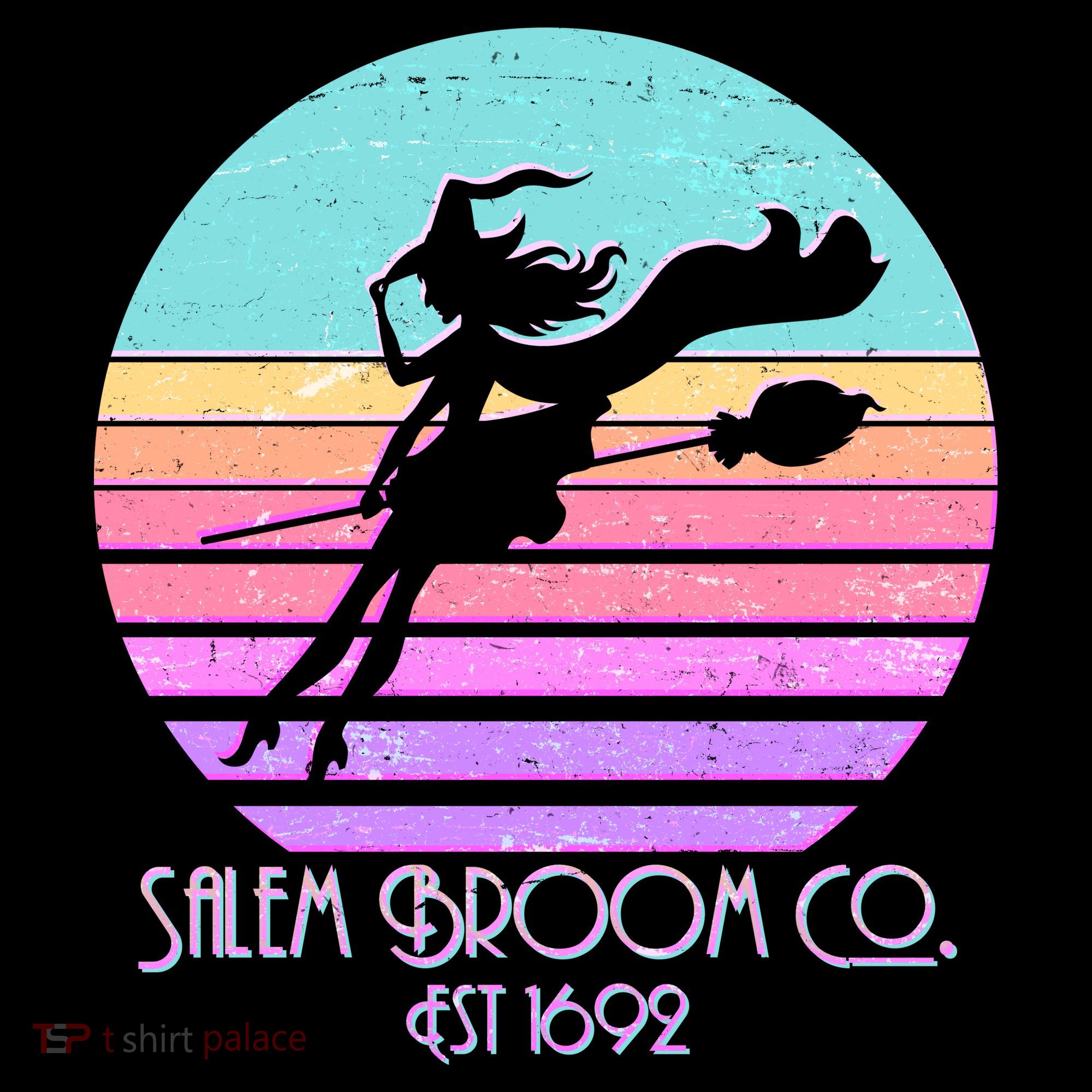 Retro Salem Broom Co. Est 1692 Halloween Coffee Mug
