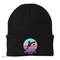 Retro Salem Broom Co. Est 1692 Halloween Beanie thumb 0
