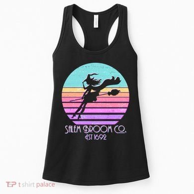 Retro Salem Broom Co. Est 1692 Halloween Women's Tank Top