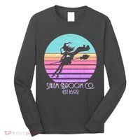 Retro Salem Broom Co. Est 1692 Halloween Long Sleeve Shirt thumb 0