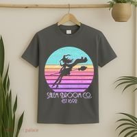 Retro Salem Broom Co. Est 1692 Halloween T-Shirt thumb 2