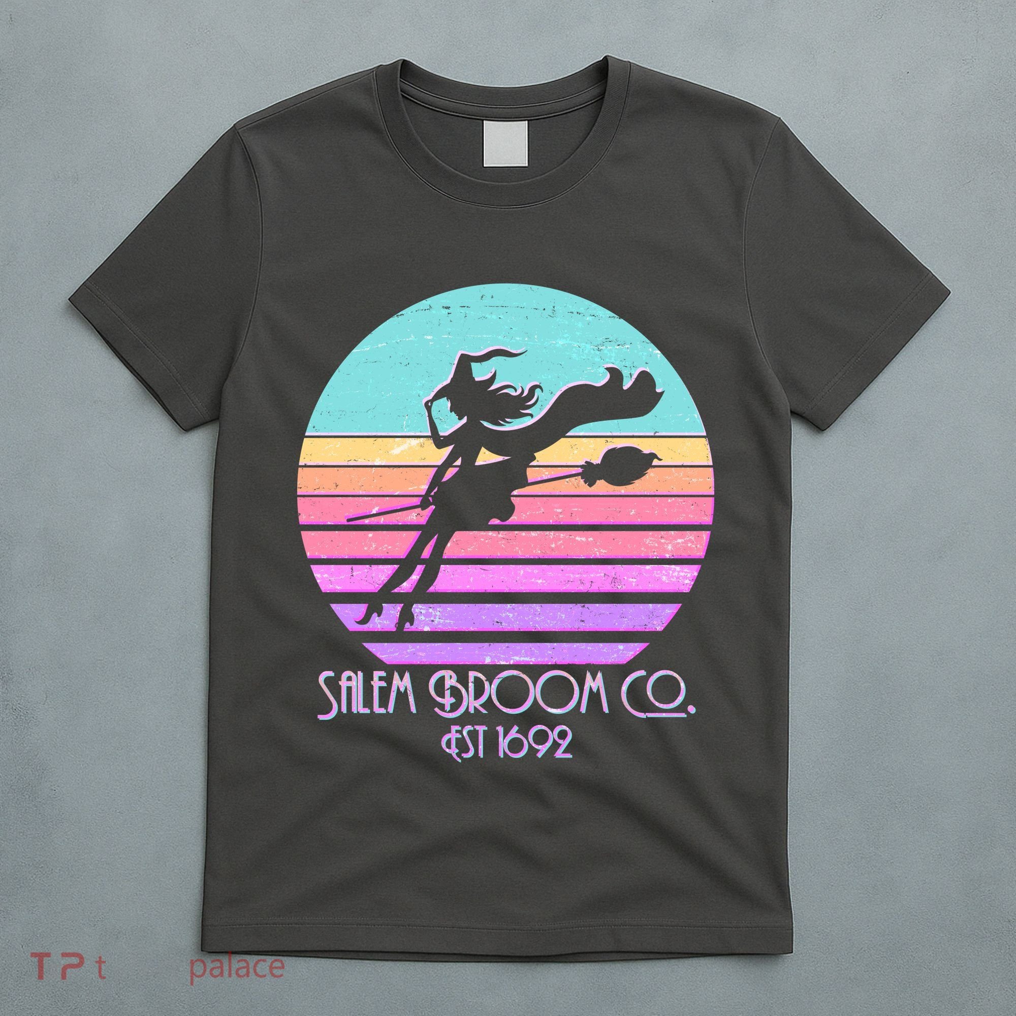 Retro Salem Broom Co. Est 1692 Halloween T-Shirt
