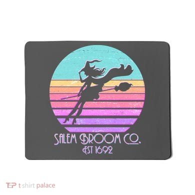 Retro Salem Broom Co. Est 1692 Halloween Mousepad