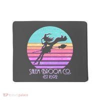 Retro Salem Broom Co. Est 1692 Halloween Mousepad thumb 0