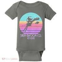 Retro Salem Broom Co. Est 1692 Halloween Baby Bodysuit thumb 0