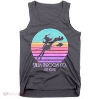 Retro Salem Broom Co. Est 1692 Halloween Tank Top thumb 0