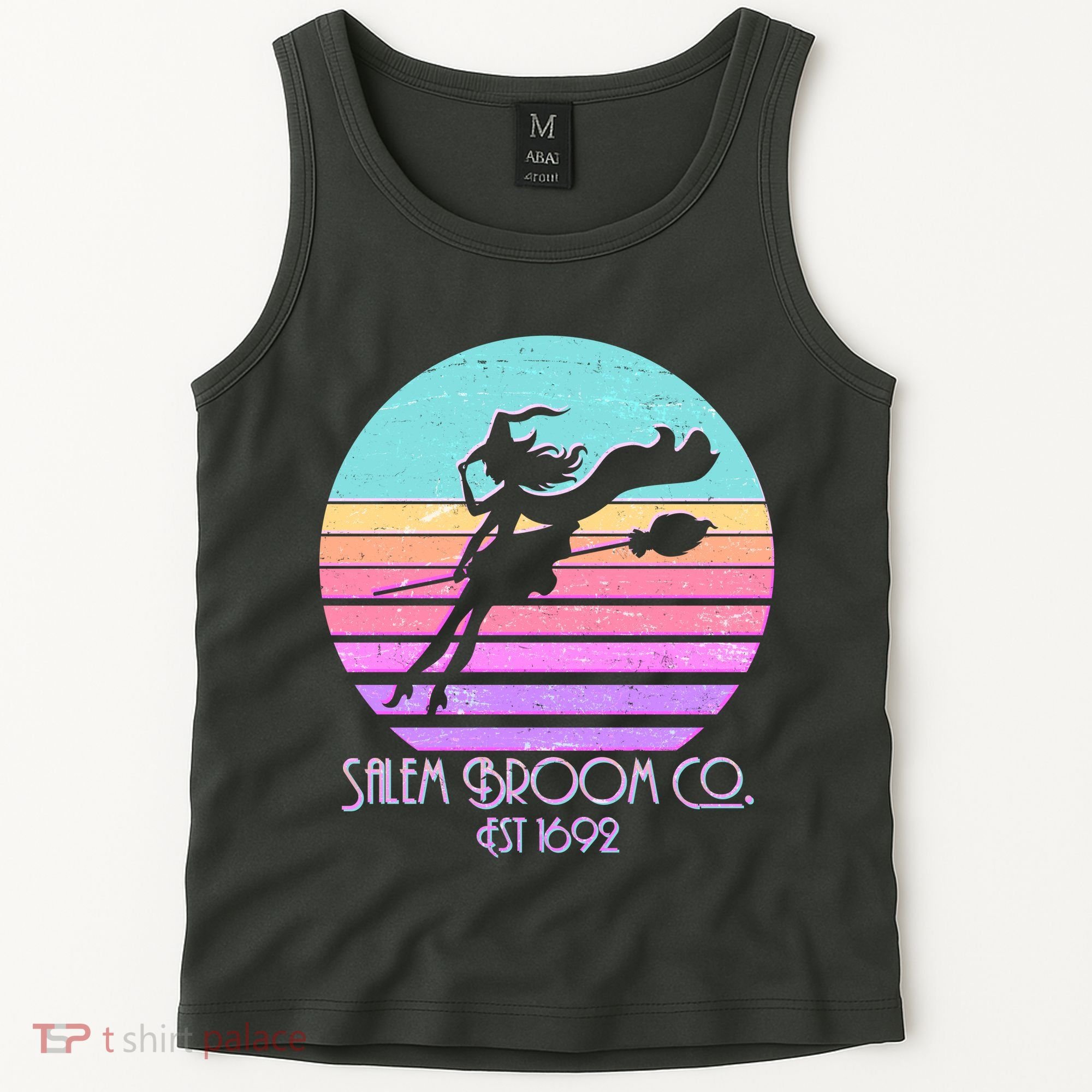 Retro Salem Broom Co. Est 1692 Halloween Tank Top