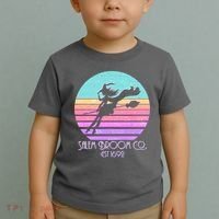 Retro Salem Broom Co. Est 1692 Halloween Toddler T-Shirt thumb 2