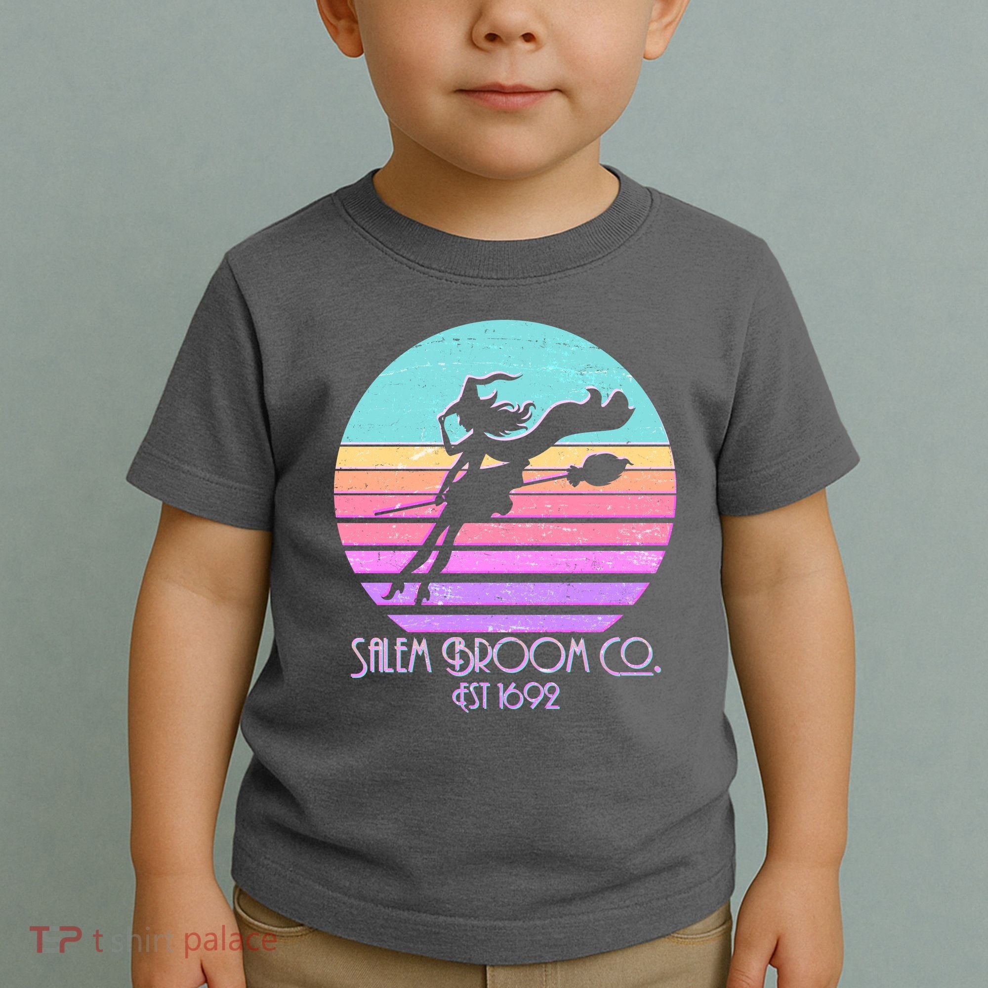 Retro Salem Broom Co. Est 1692 Halloween Toddler T-Shirt
