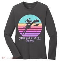 Retro Salem Broom Co. Est 1692 Halloween Women's Long Sleeve Shirt thumb 0