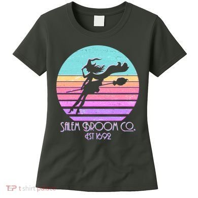 Retro Salem Broom Co. Est 1692 Halloween Women's T-Shirt