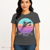 Retro Salem Broom Co. Est 1692 Halloween Women's T-Shirt thumb 4