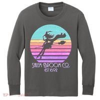 Retro Salem Broom Co. Est 1692 Halloween Kids Long Sleeve Shirt thumb 0
