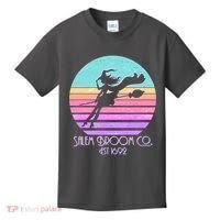 Retro Salem Broom Co. Est 1692 Halloween Kids T-Shirt thumb 0